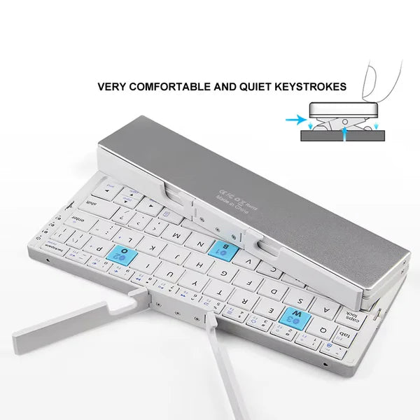 Mini teclado inalámbrico Bluetooth plegable