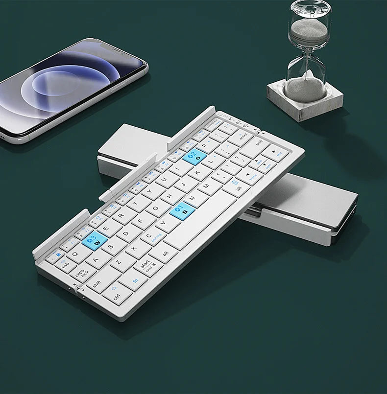 Mini teclado inalámbrico Bluetooth plegable