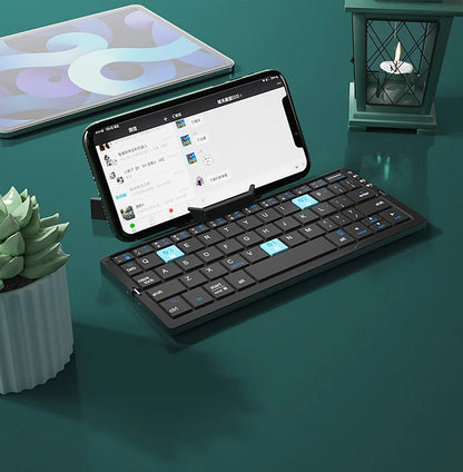 Mini teclado inalámbrico Bluetooth plegable
