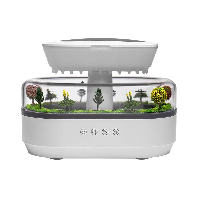 Humificador con aroma ambiental + efecto lluvia y naturaleza