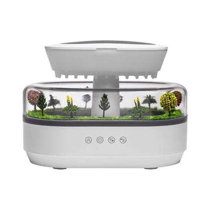 Humificador con aroma ambiental + efecto lluvia y naturaleza