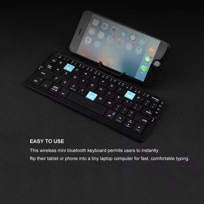 Mini teclado inalámbrico Bluetooth plegable